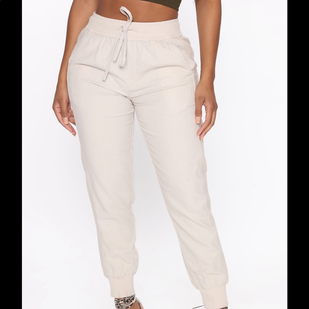 Cream joggers